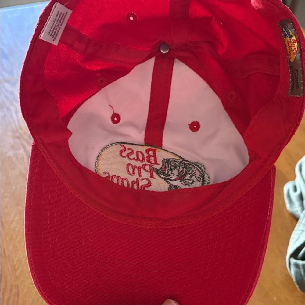 Bass Pro Shops Red Fishing Cap